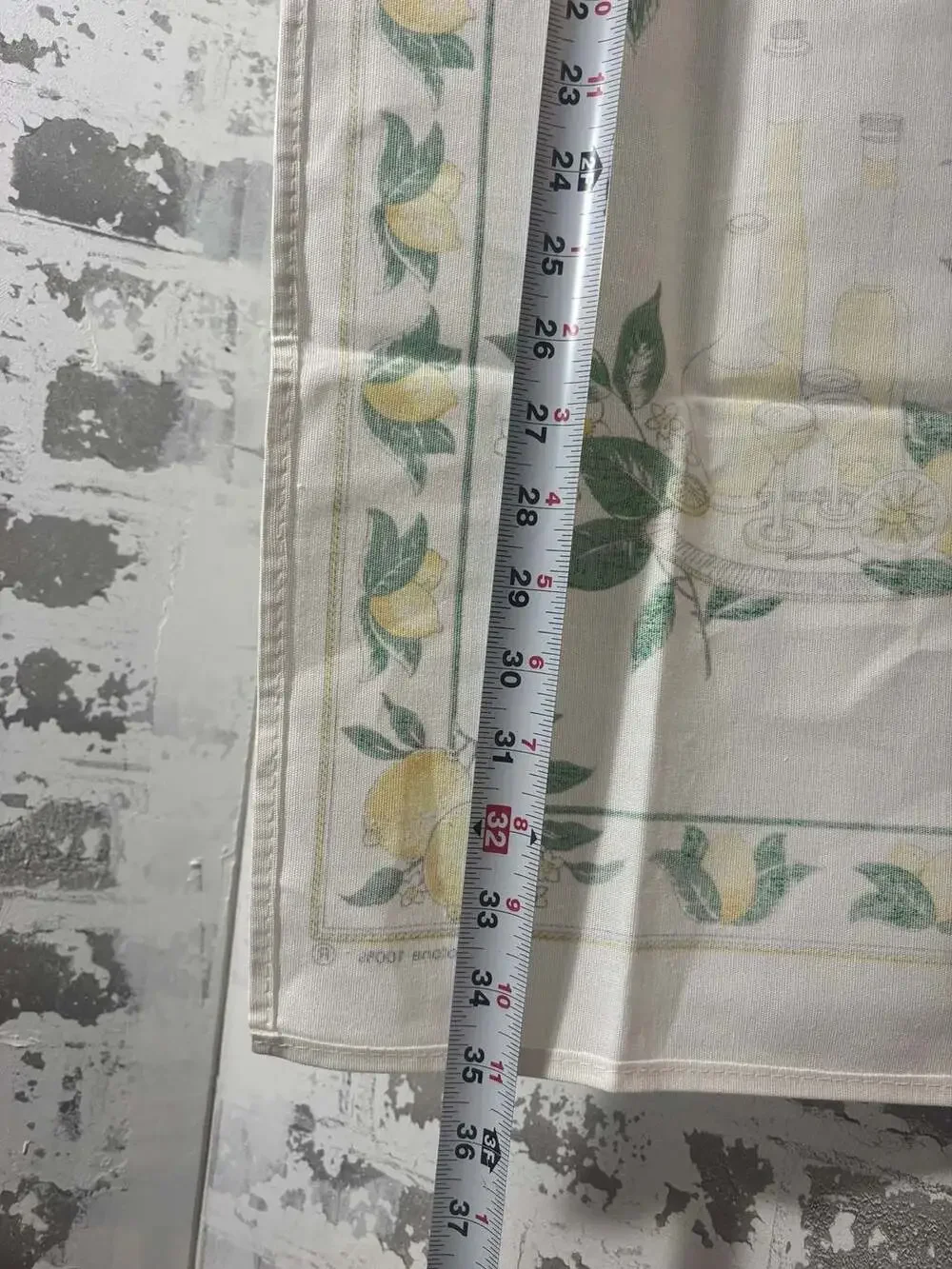 VtG  New Italy LIMONCELLO MonveniR Italian Recipe decor 22x 35 in. 100% cotton